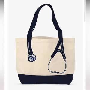Think Medical Sethscope Utility Tote Bag in Cream/Black